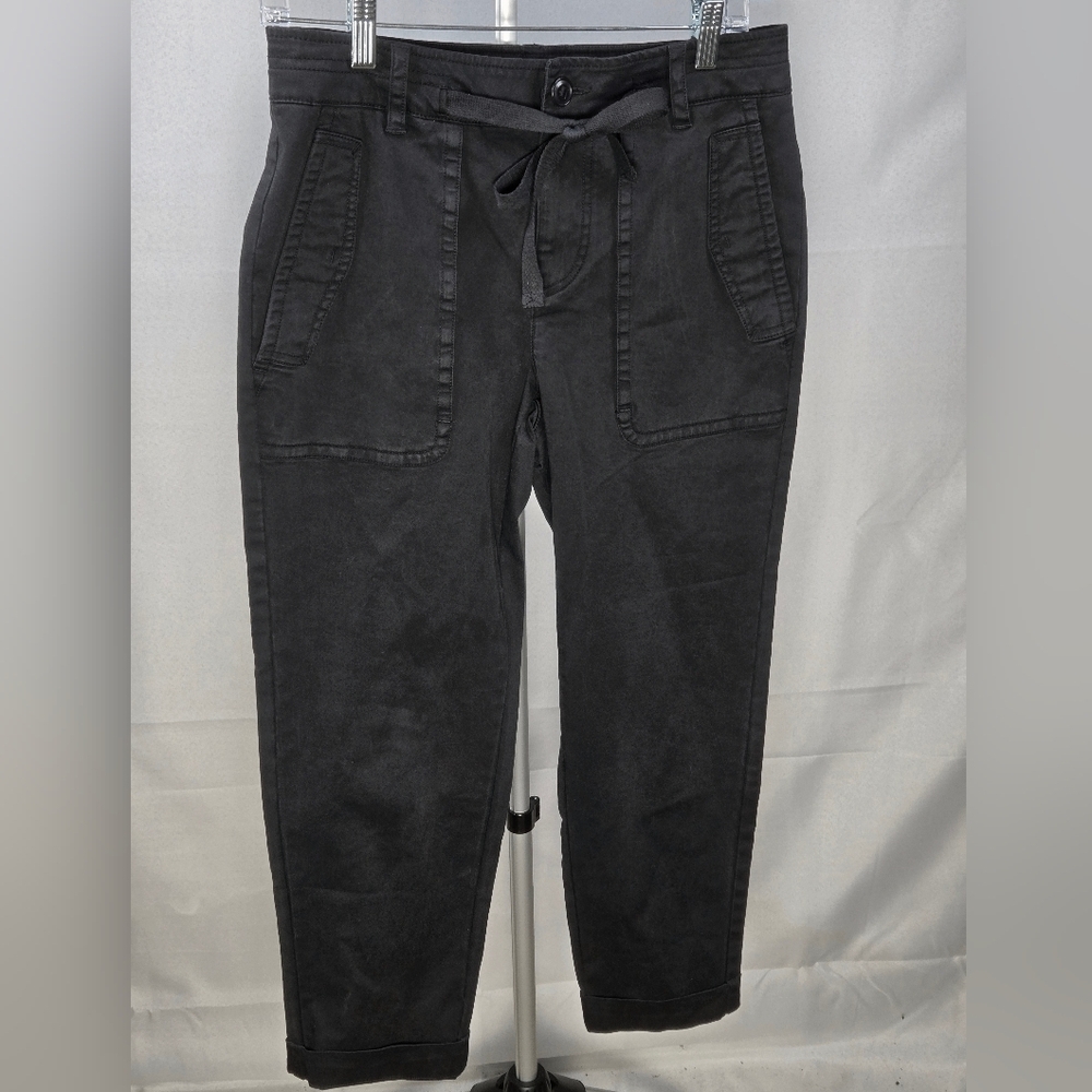 Vince Twill Cropped Utility Elevated Basic‎ Quiet Luxury Pants, Size 6
